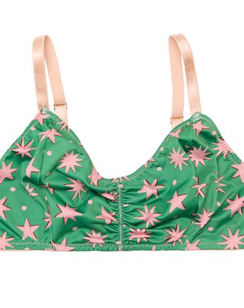 Bralette  starry tale  emerald glow, FIG the BRA