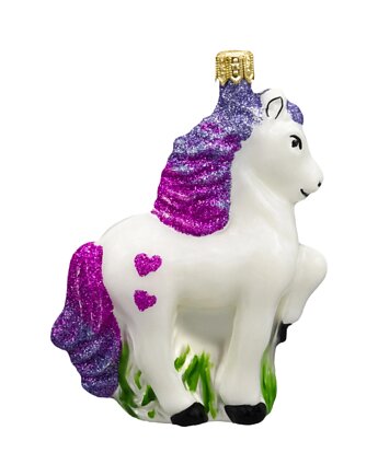 Bombka choinkowa: Konik z brokatową grzywą, Syn Bombkarza