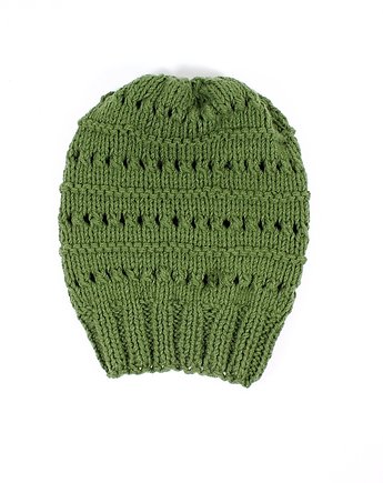 Czapka khaki luźna długa hipster beanie, RękaProduction