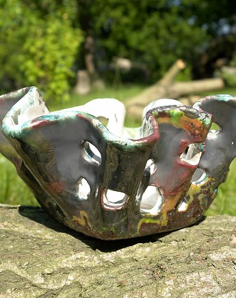 Lampion ceramiczny - Fala, Beasolart