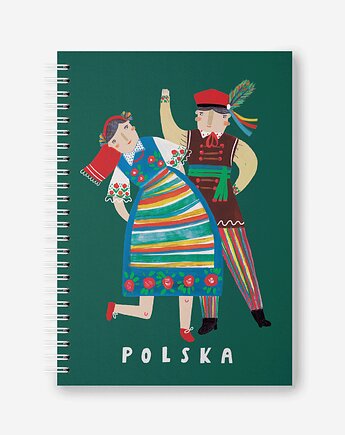 Zeszyt A5 Tancerze, LOVE POLAND DESIGN