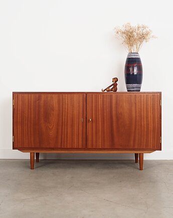 Szafka mahoniowa, duński design, lata 70, Carlo Jensen, Hundevad, Przetwory design