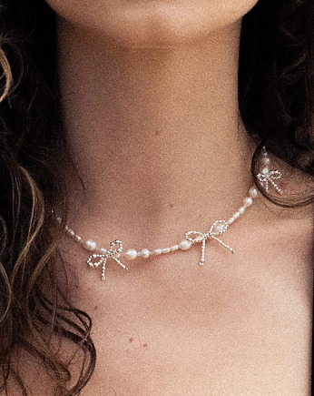 Naszyjnik Kokardka srebro, Vander jewelry