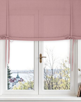 Roleta podwijana dusty pink medium, so linen!