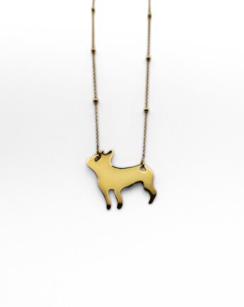 Naszyjnik "Buldożek" złoty, Złotnia