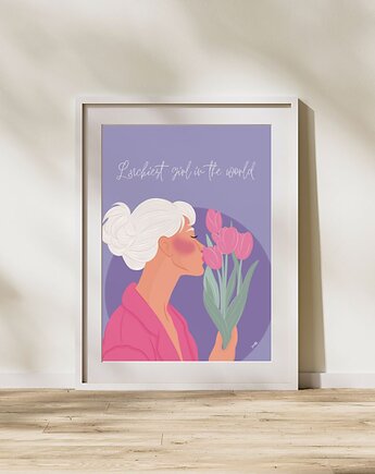 Plakat Lucky Purple, Maya Design