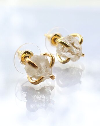 Cytryn kolczyki pozłacane - radość i pomyślność, KEIT