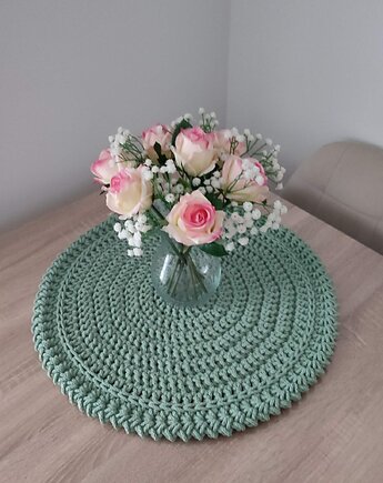 Podkładka szydełkowa boho ze sznurka bawełnianego 55cm, MISZ MASZ Dorota Tyszko