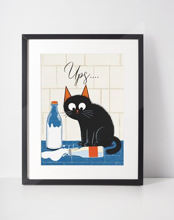Plakat rozlane mleko, polkastudio