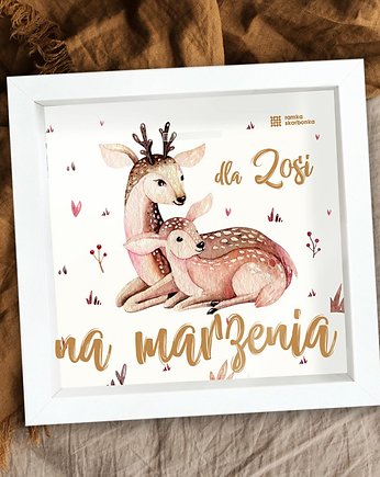 Ramka Skarbonka "Na marzenia" sarny, Ramka Skarbonka