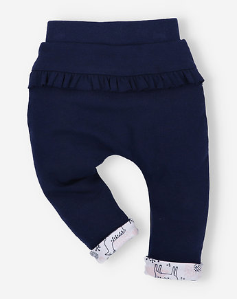 Spodnie niemowlęce JELONKI z bawełny organicznej dla dziewczynki , Nini
