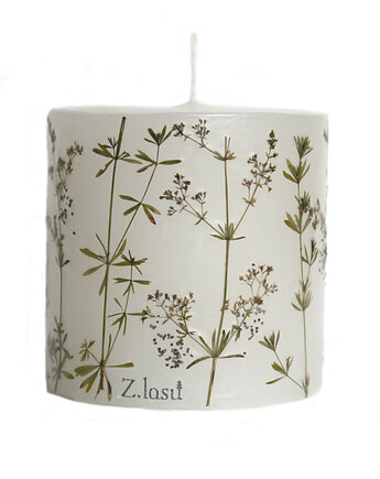 Świeca dekoracyjna lampion z przytulią No.3, Z lasu