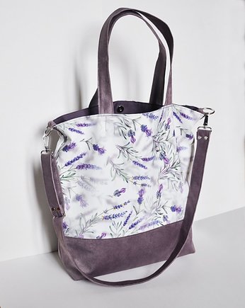 Torba - worek XXL - print lawenda, PRACOWNIA 166