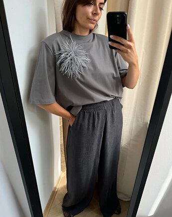 T-Shirt Art French grey z poduchami, Patchouli