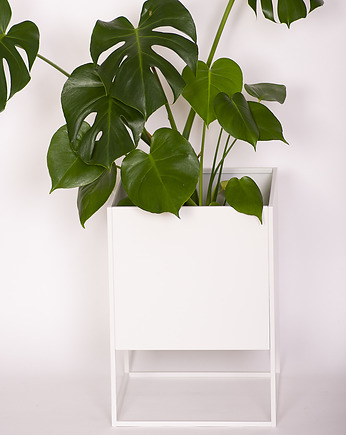 DONICA METALOWA RODOS MAXI, 45 cm, BIAŁA, Wzorek Systems