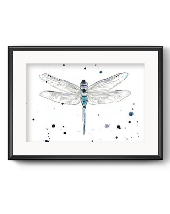 Ważka subtelna, 30x21 cm, A4, JUST ILUST Justyna Małczak