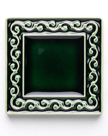 Kafel VIVACE zieleń butelkowa 6cm x 6cm, kafle, kafelki, płytki, pracowniazona
