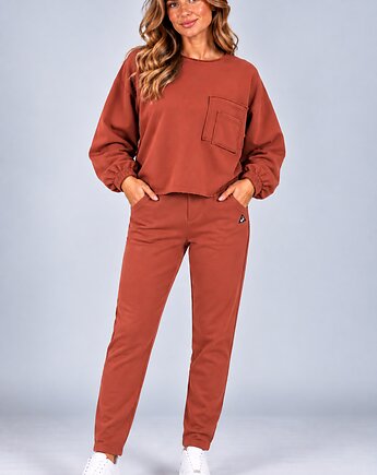 Komplet dresowy damski "FLAVIA"  terakota, 3 for U