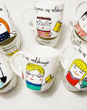 Komplet kubków personalizowanych 2 szt - 300 ml, MUKI design