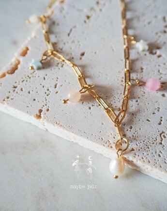 Naszyjnik z zawieszkami z kamieni, MAYBEJWLR