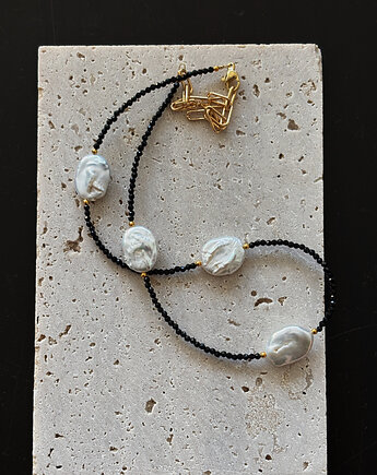 Naszyjnik Onyks i Perły, Chmolowska Jewellery