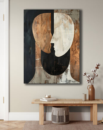 Geometria natury - Obraz na płótnie - Druk Blejtrama, Minimalizm, Loft #143, Black Sapphire Art