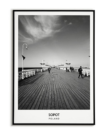 Plakat miasto POLSKA - SOPOT obraz, Bajkowe Obrazki