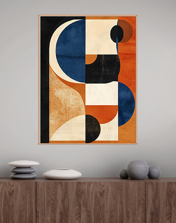 Geometria natury - Plakat, druk - Minimalizm, Boho, Loft #118, Black Sapphire Art