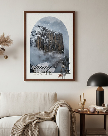 Plakat Snowy escape, Well Done Shop