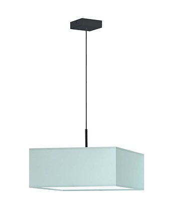 Dziecięca lampa wisząca z kwadratowym kloszem w kolorze mięty BOGOTA, LYSNE