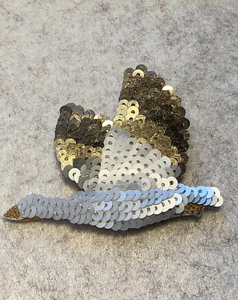 Broszka Gęś ręcznie haftowana, Lavalex Design