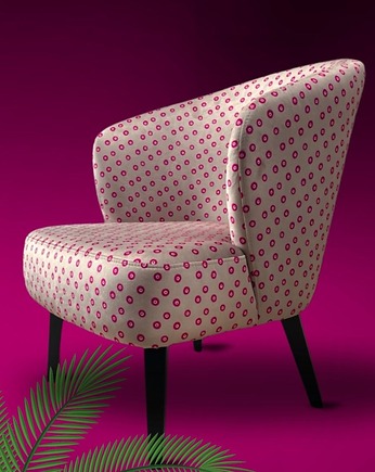 Fotel klubowy Polly Moka, Flamingos