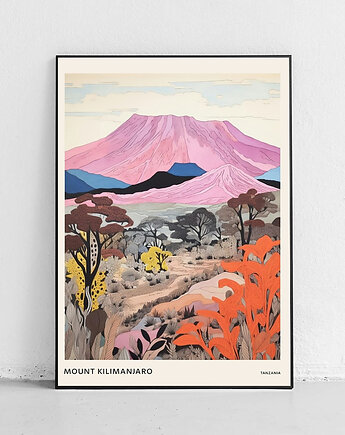 Plakat Różowe Kilimandżaro z Tanzanii, Harvest Maison