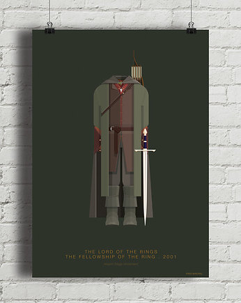 Plakat The Lord of the Rings - Aragorn, minimalmill