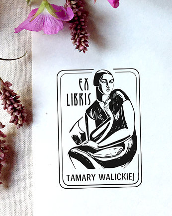 Portret kobiety Stempel Ex libris, Malu Studio