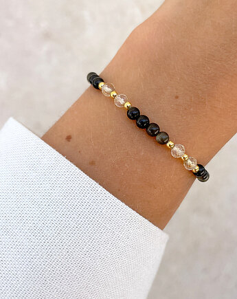 Talizman - obsydian, cytryn, hematyt - ochrona i dobrobyt, Bring Biżuteria