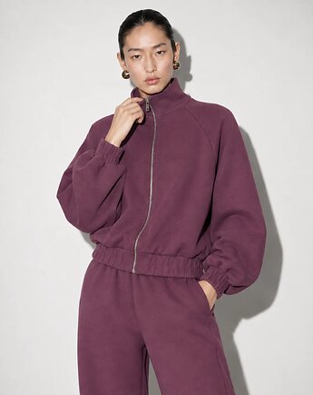 Bluza Wow zipper mauve wine, Patchouli