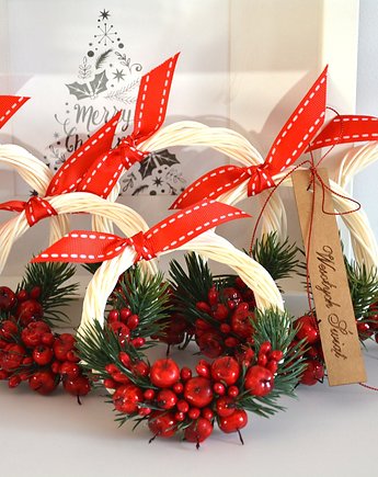 6 x wianek 10cm, Wooden Love