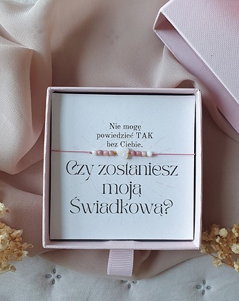 Bransoletka Czy zostaniesz moją Świadkową?, Hey details