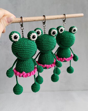 Breloczek żabka, Brelok do kluczy, Brelok dla dziecka, EcoToysByNastya