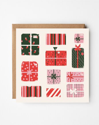Autorska kartka świąteczna "Gift&gift", Peprojektuje