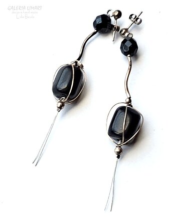 Ekskluzywnie i onyksowo, urocze kolczyki handmade  to super prezent xmas, Galeria Limart