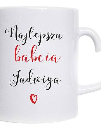 Kubek z imieniem dla Babci, na Dzień Babci, personalizowany, Sowia Aleja