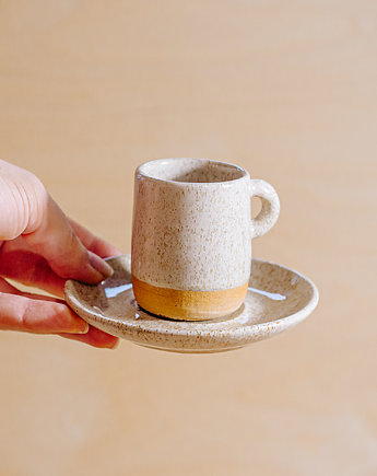 Filiżanka na espresso - Piasek (70ml), Koło i Piec