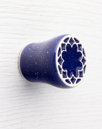 Gałka mała do mebli, ciemnoniebieska, wz.14, pracowniazona