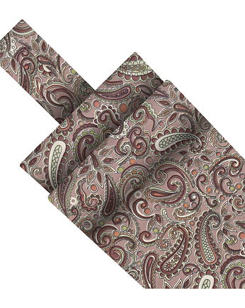 Fular bawełniany jasnobrązowy w paisley EM 16, PAKOWANIE PREZENTÓW - Papier do pakowani