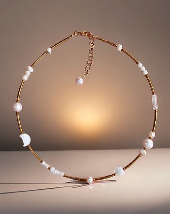 Naszyjnik WHITE : choker :: summer collection : BIAŁY NASZYJNIK, kaktusia