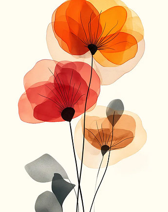 Plakat pt. Kolorowe kwiaty I, Manon