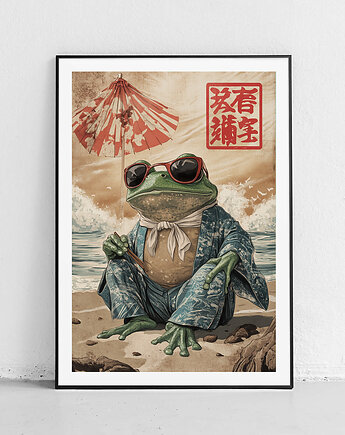 Plakat Żaba na wakacjach, Harvest Maison