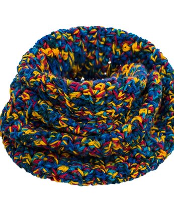 Komin szal ręcznie dziany KRAFF '11 handmade, hauer